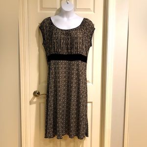 Lane Bryant dress, black and cream, size 22/24